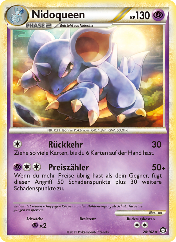 Nidoqueen 28 — Triumph (German Pokémon TCG card)