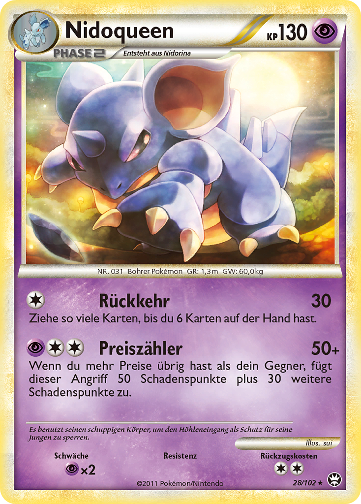 Nidoqueen 28 — Triumph (German Pokémon TCG card)