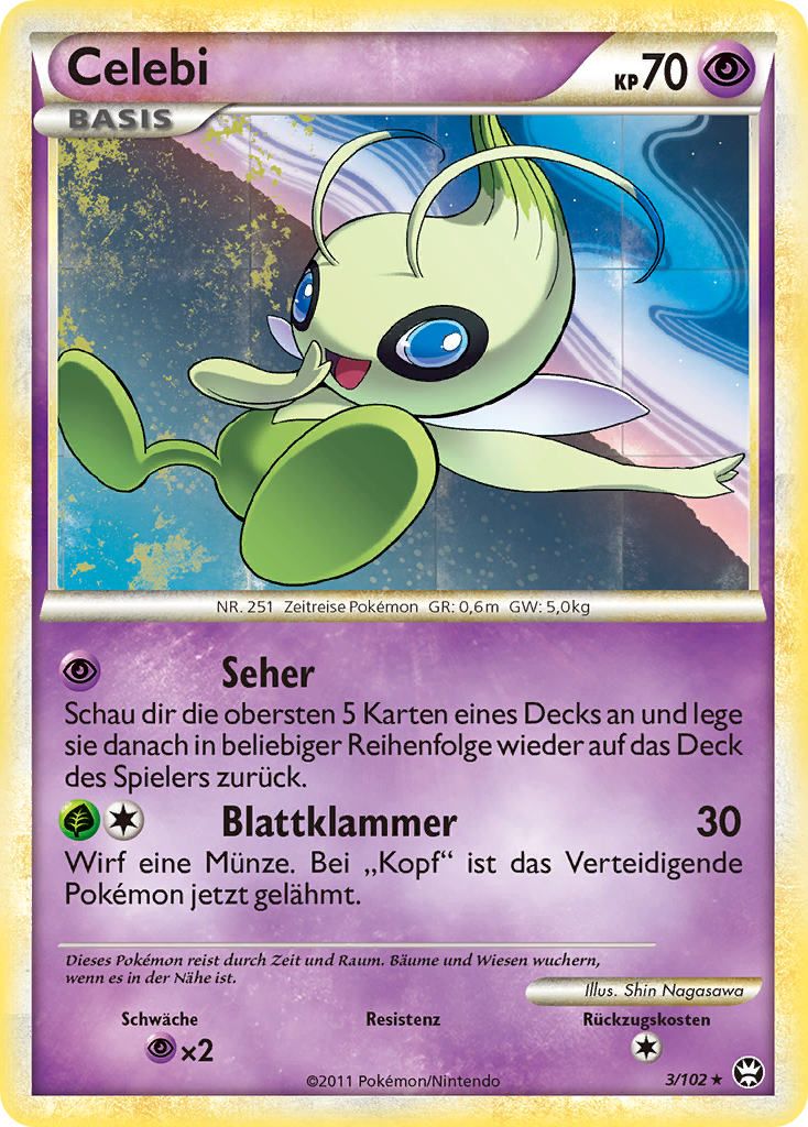 Celebi 3 — Triumph (German Pokémon TCG card)
