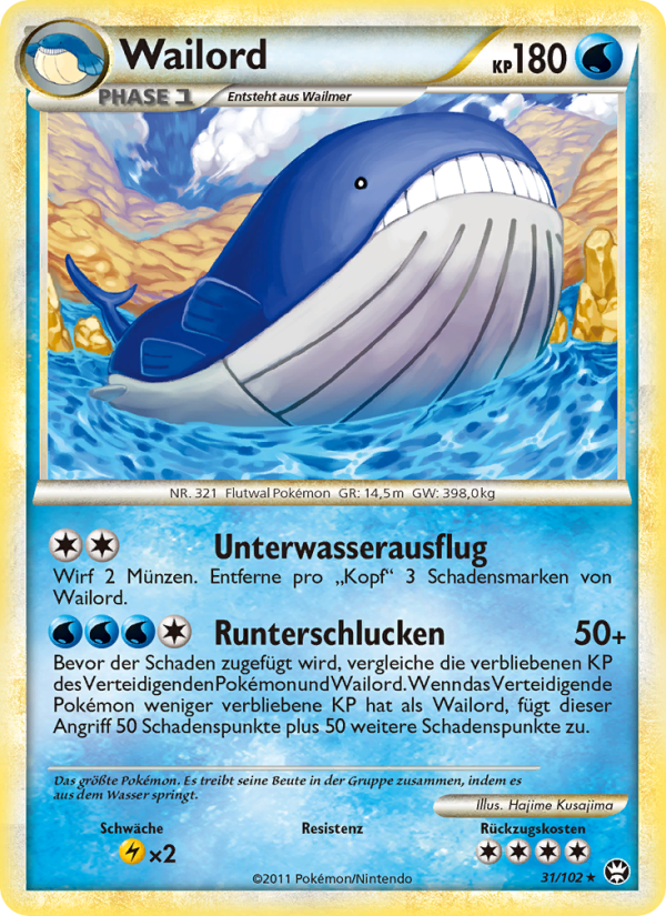 Wailord 31 — Triumph (German Pokémon TCG card)