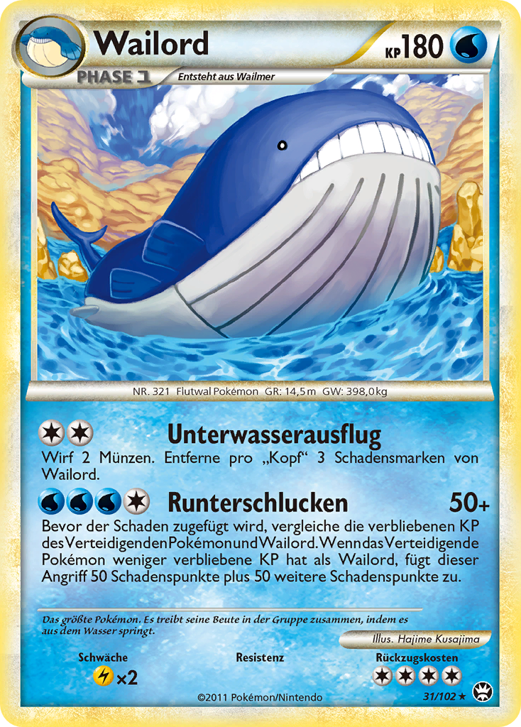 Wailord 31 — Triumph (German Pokémon TCG card)