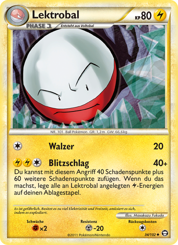 Lektrobal 34 — Triumphant (German Pokémon TCG card)