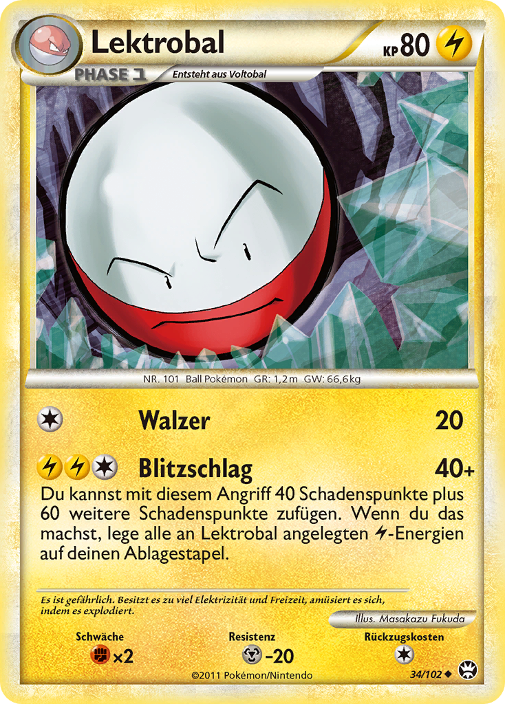 Lektrobal 34 — Triumph (German Pokémon TCG card)