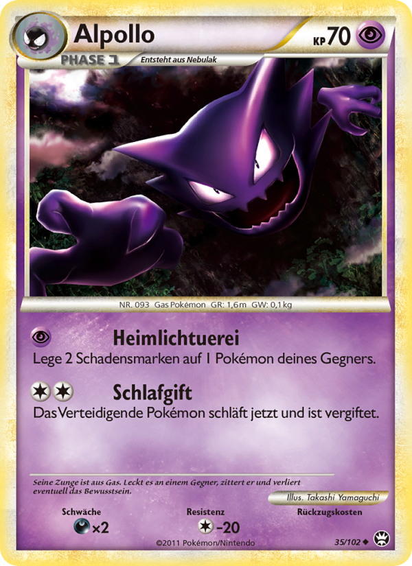 Alpollo 35 — Triumphant (German Pokémon TCG card)