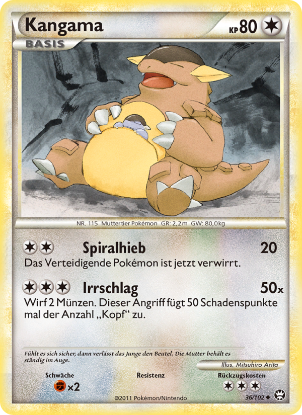 Kangama 36 — Triumphant (German Pokémon TCG card)