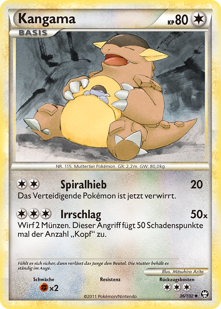 Kangama 36 — Triumph (German Pokémon TCG card)