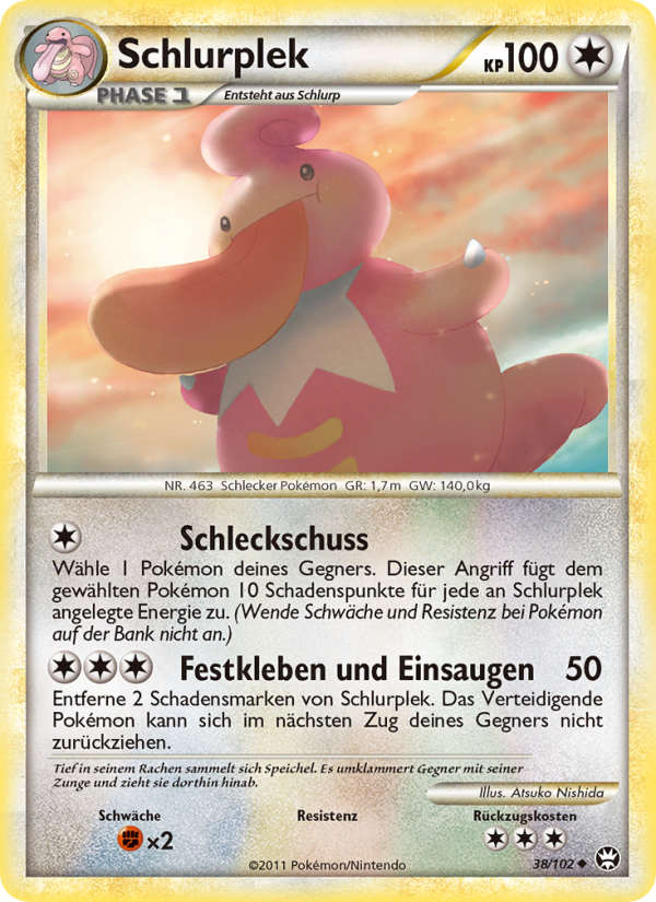 Schlurplek 38 — Triumph (German Pokémon TCG card)