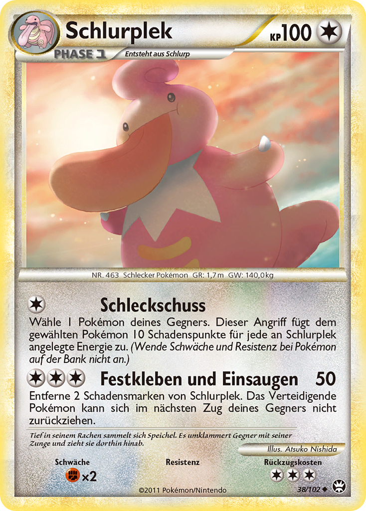 Schlurplek 38 — Triumph (German Pokémon TCG card)