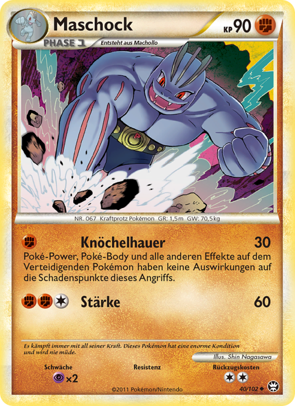 Maschock 40 — Triumph (German Pokémon TCG card)