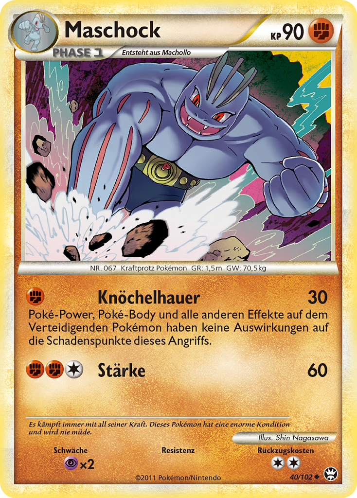 Maschock 40 — Triumph (German Pokémon TCG card)