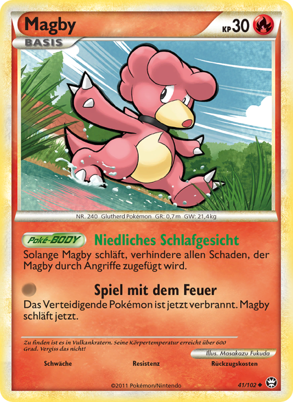 Magby 41 — Triumph (German Pokémon TCG card)