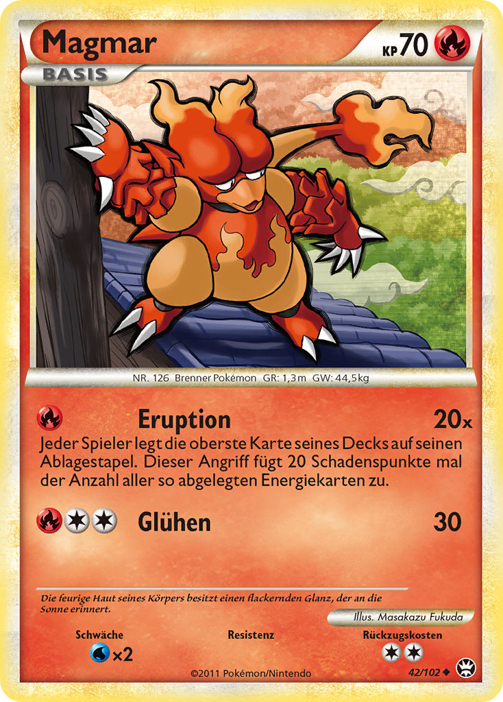 Magmar 42 — Triumph (German Pokémon TCG card)