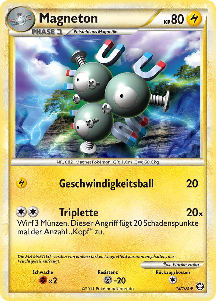 Magneton 43 — Triumph (German Pokémon TCG card)