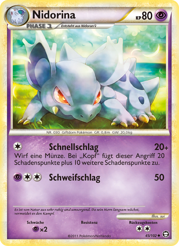 Nidorina 45 — Triumph (German Pokémon TCG card)