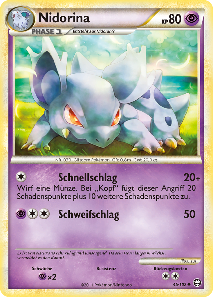 Nidorina 45 — Triumph (German Pokémon TCG card)