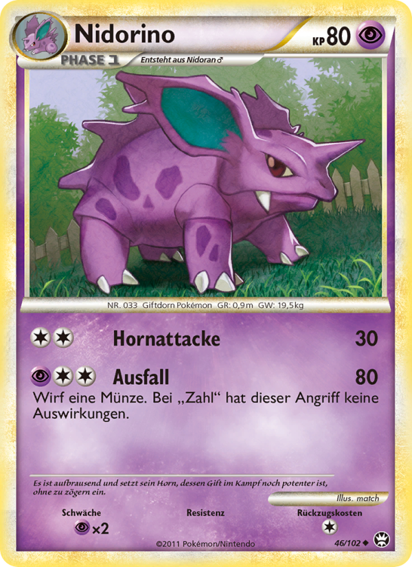 Nidorino 46 — Triumph (German Pokémon TCG card)