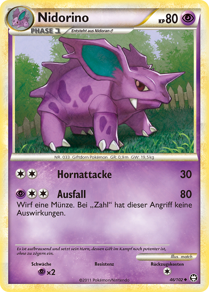 Nidorino 46 — Triumph (German Pokémon TCG card)