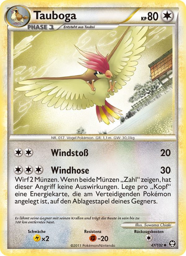Tauboga 47 — Triumph (German Pokémon TCG card)