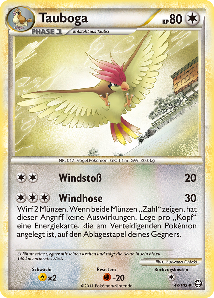 Tauboga 47 — Triumph (German Pokémon TCG card)
