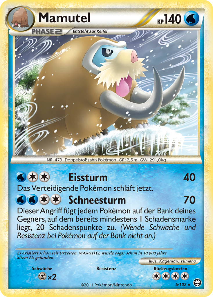 Mamutel 5 — Triumph (German Pokémon TCG card)