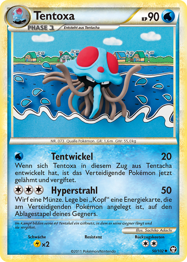 Tentoxa 50 — Triumph (German Pokémon TCG card)