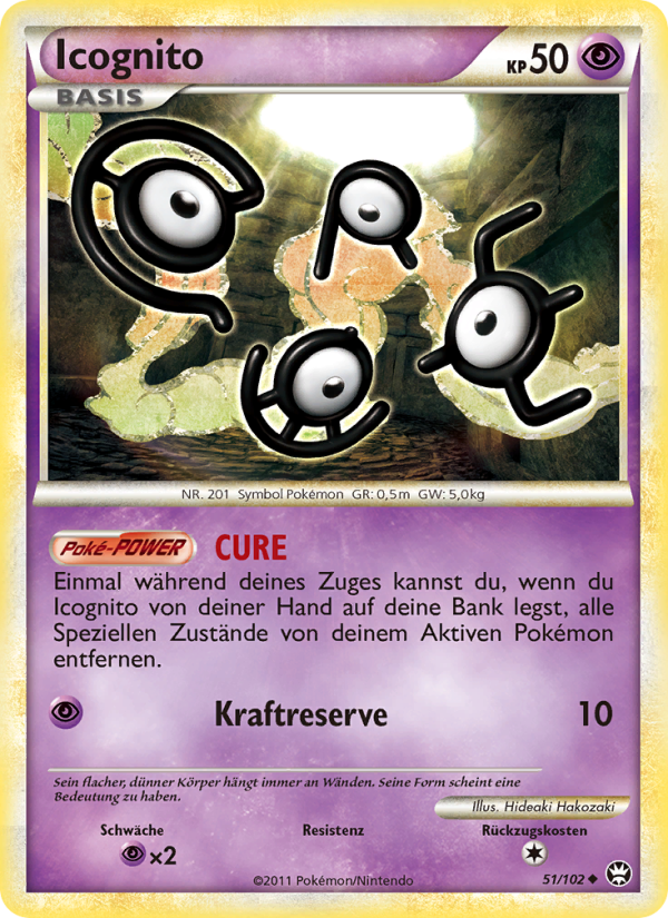 Icognito 51 — Triumphant (German Pokémon TCG card)