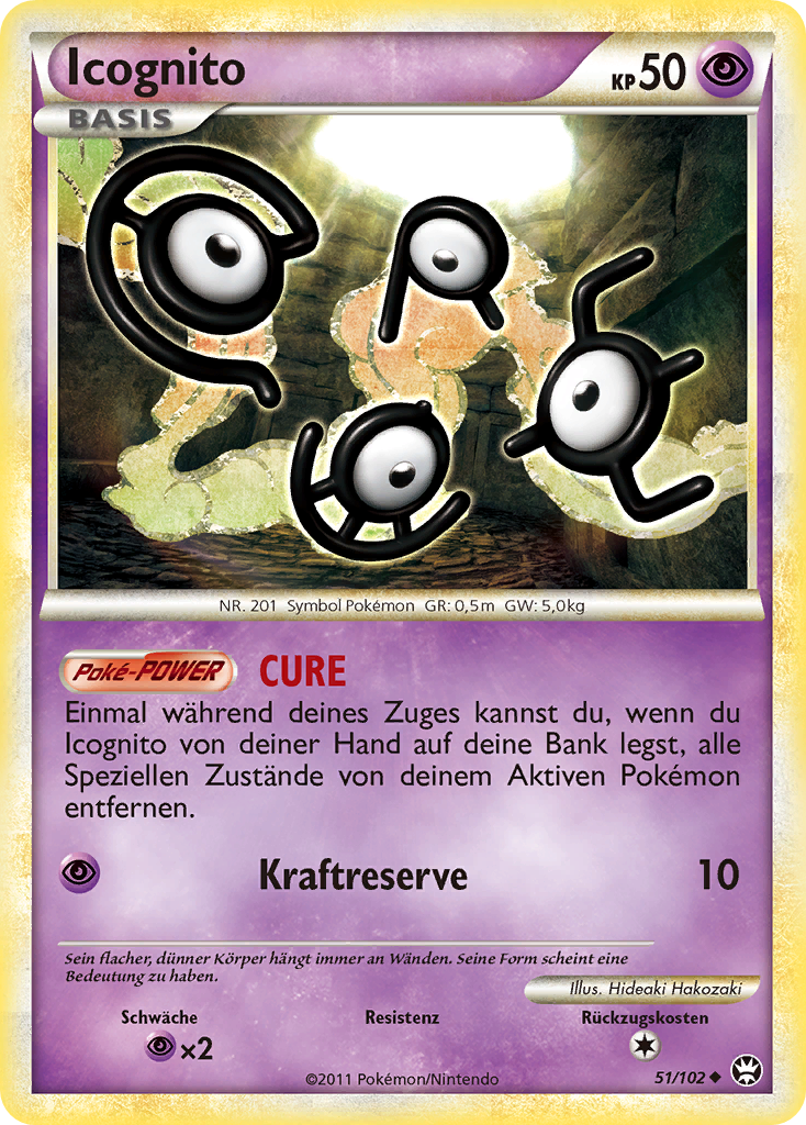 Icognito 51 — Triumph (German Pokémon TCG card)