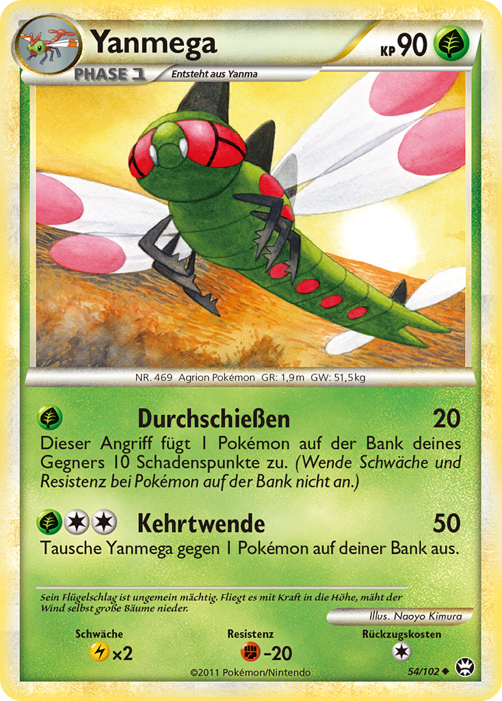 Yanmega 54 — Triumph (German Pokémon TCG card)