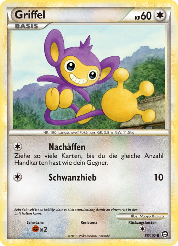 Griffel 55 — Triumphant (German Pokémon TCG card)