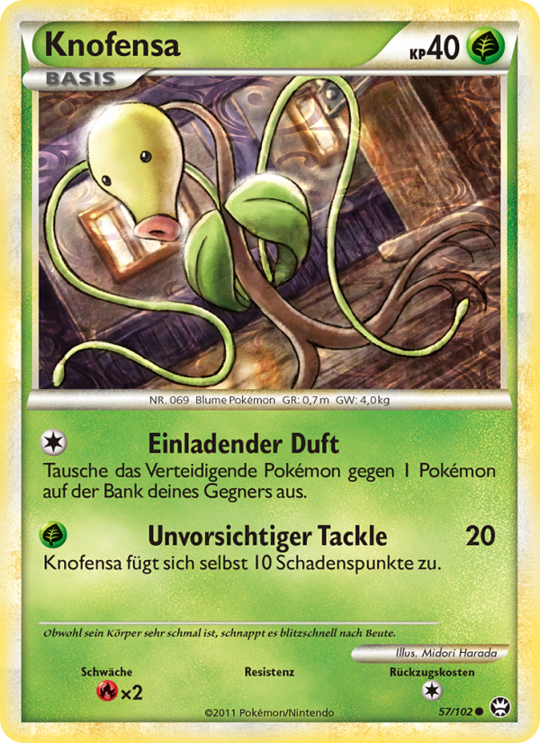 Knofensa 57 — Triumphant (German Pokémon TCG card)