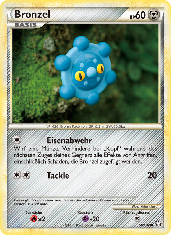 Bronzel 58 — Triumphant (German Pokémon TCG card)