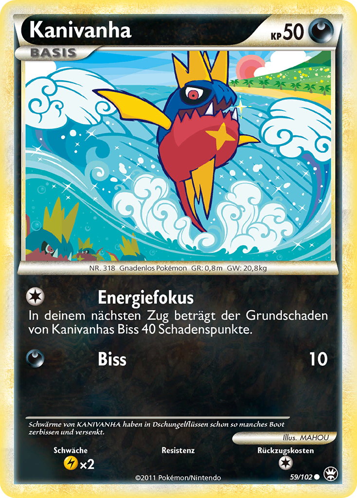 Kanivanha 59 — Triumph (German Pokémon TCG card)