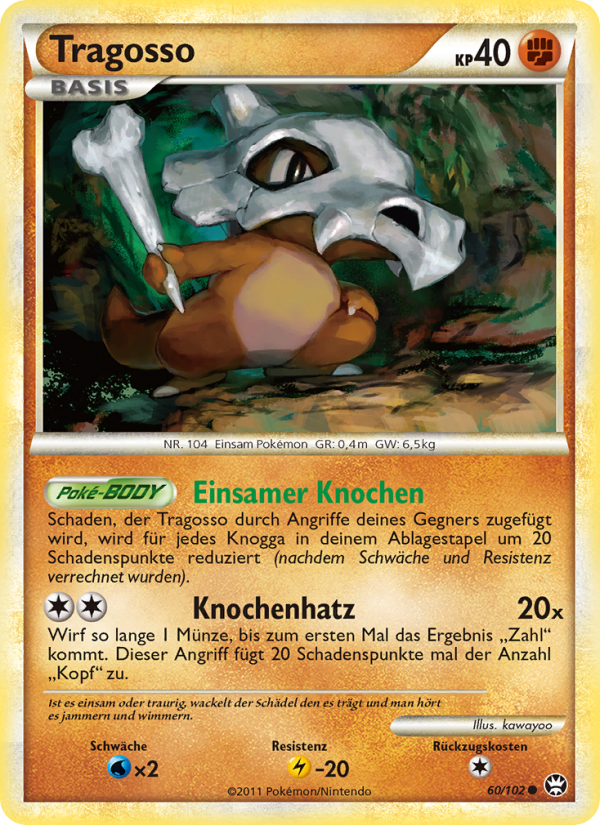Tragosso 60 — Triumphant (German Pokémon TCG card)