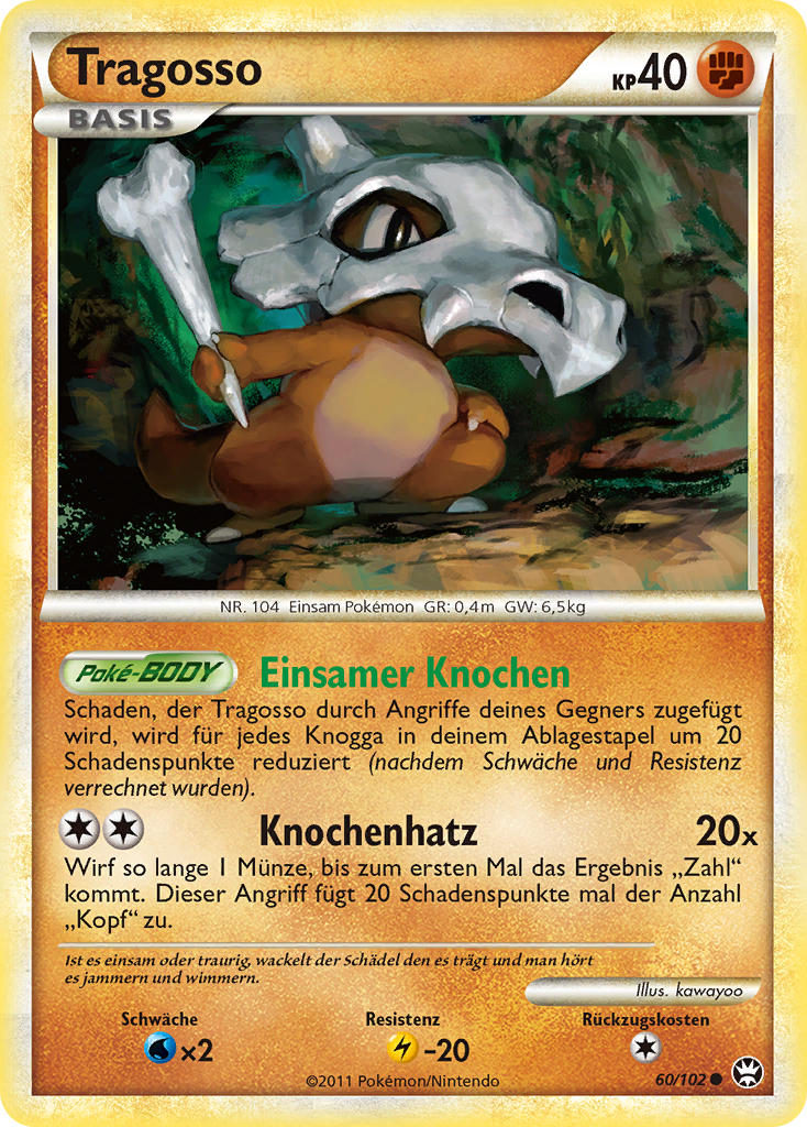 Tragosso 60 — Triumph (German Pokémon TCG card)