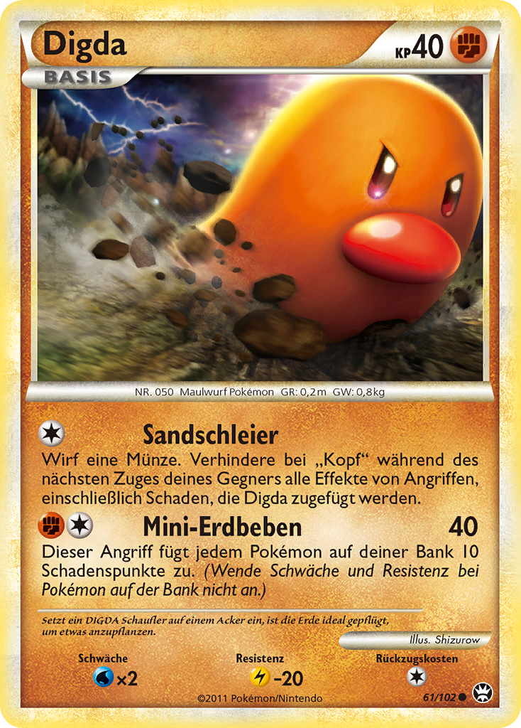 Digda 61 — Triumph (German Pokémon TCG card)