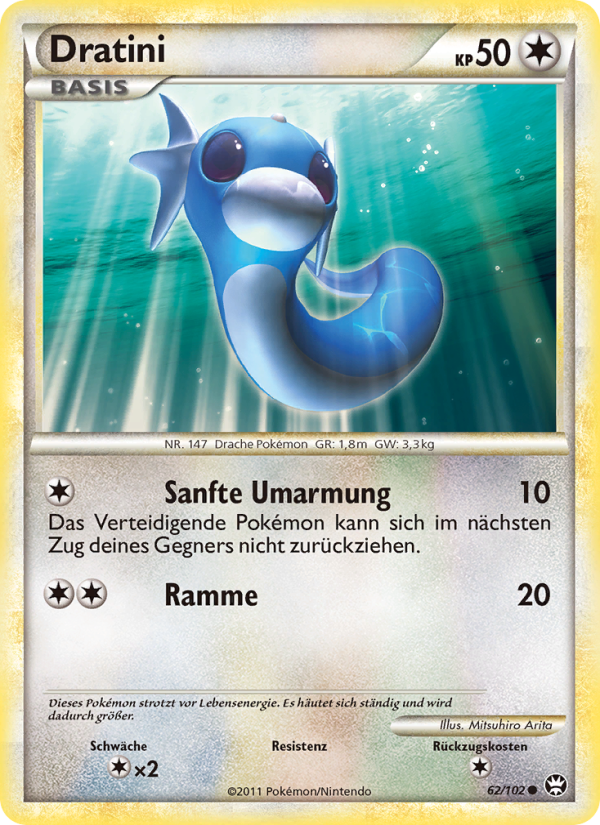 Dratini 62 — Triumphant (German Pokémon TCG card)