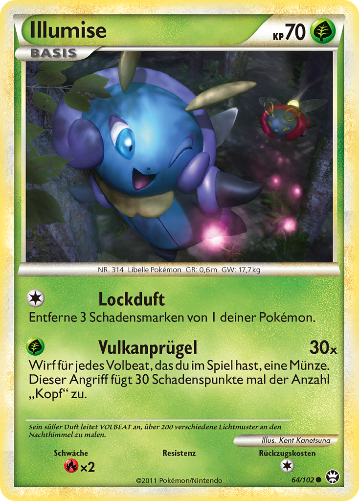 Illumise 64 — Triumph (German Pokémon TCG card)