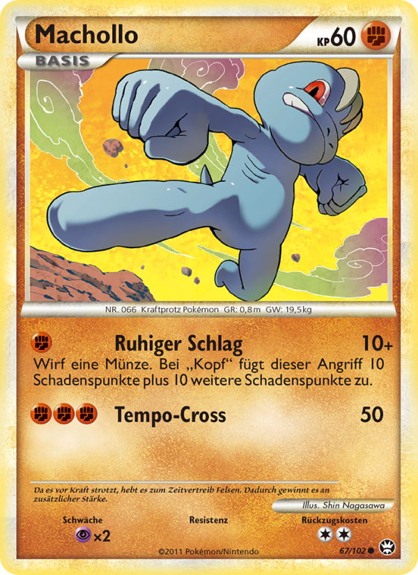Machollo 67 — Triumph (German Pokémon TCG card)