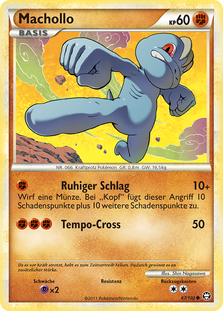 Machollo 67 — Triumph (German Pokémon TCG card)