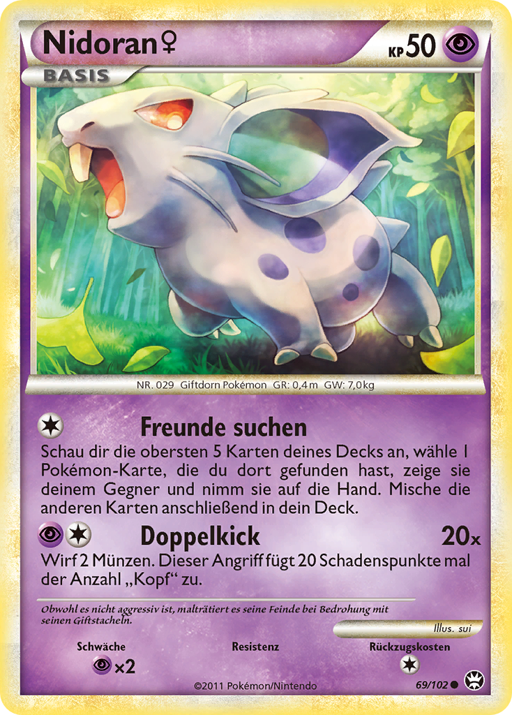 Nidoran w 69 — Triumph (German Pokémon TCG card)