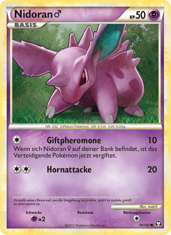 Nidoran m Pokémon TCG cards