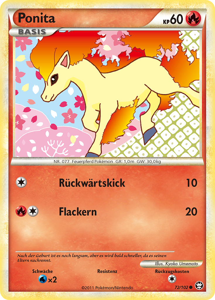 Ponita 72 — Triumph (German Pokémon TCG card)