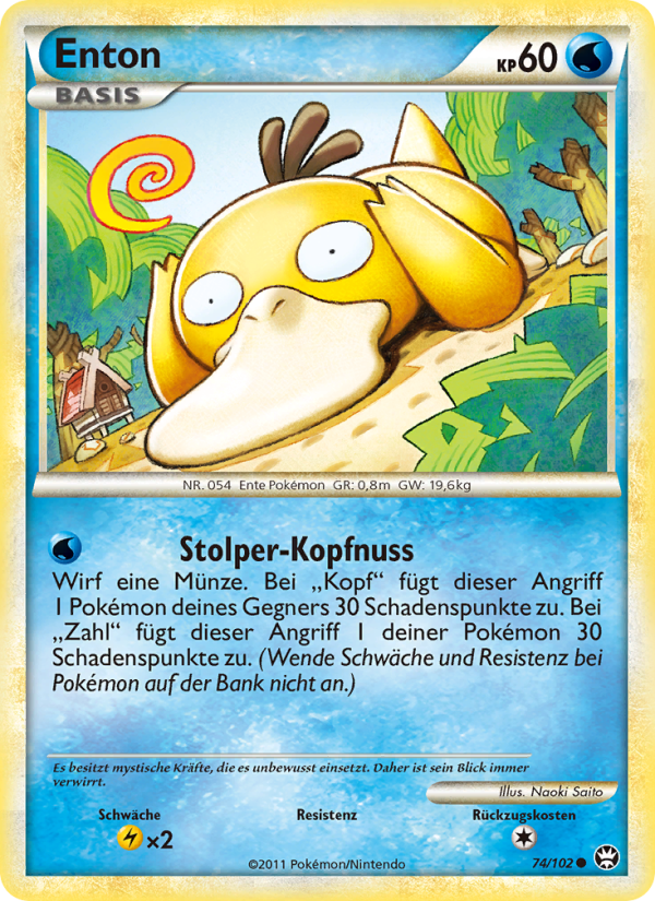 Enton 74 — Triumphant (German Pokémon TCG card)