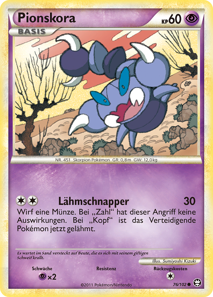 Pionskora 76 — Triumph (German Pokémon TCG card)