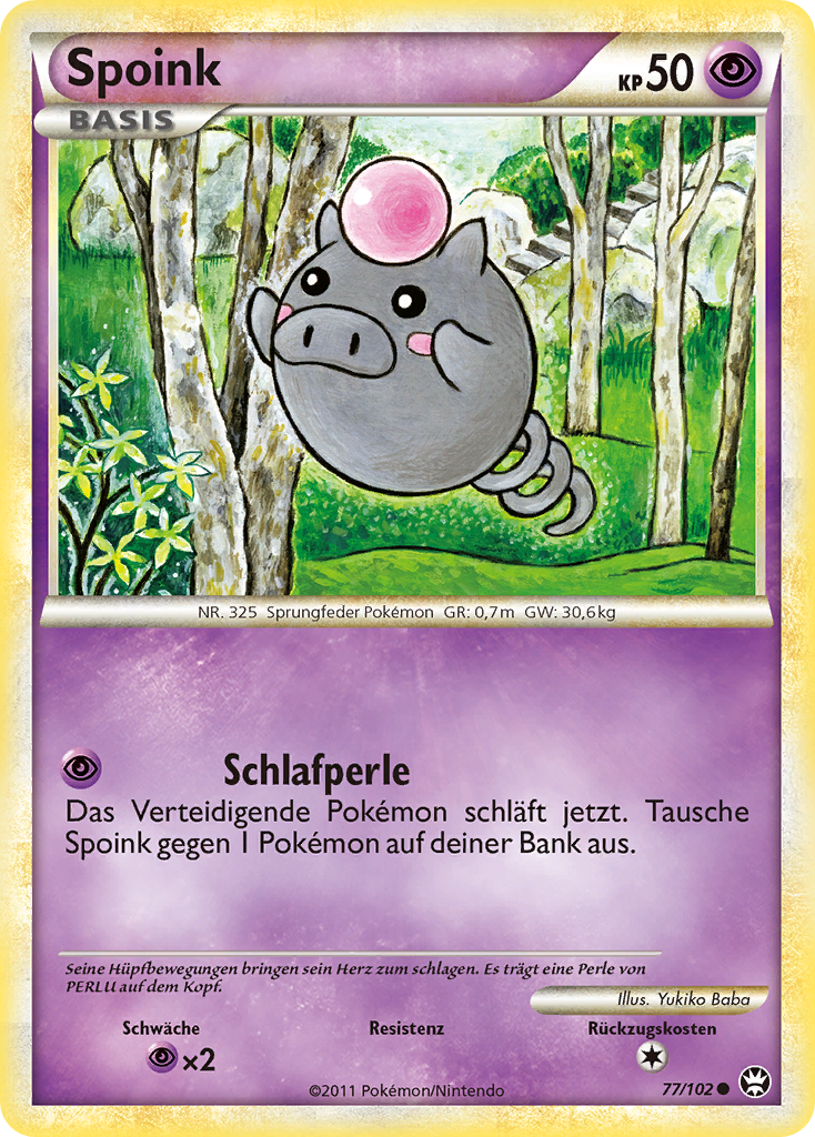 Spoink 77 — Triumph (German Pokémon TCG card)