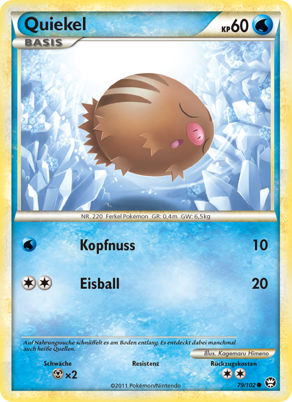 Quiekel 79 — Triumphant (German Pokémon TCG card)