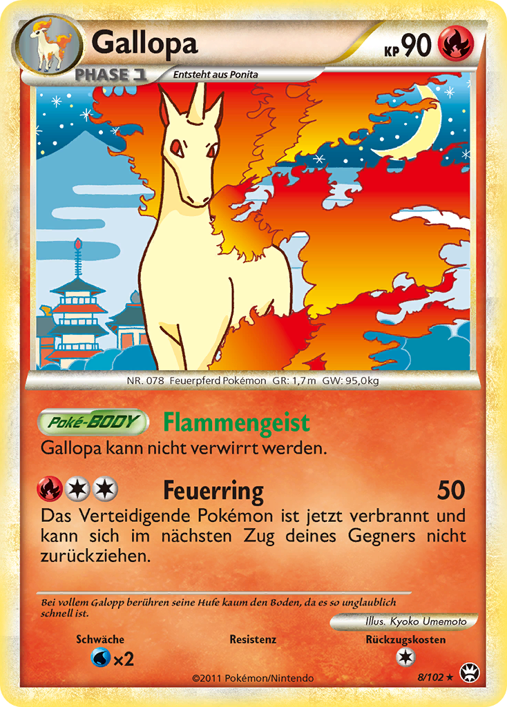 Gallopa 8 — Triumph (German Pokémon TCG card)
