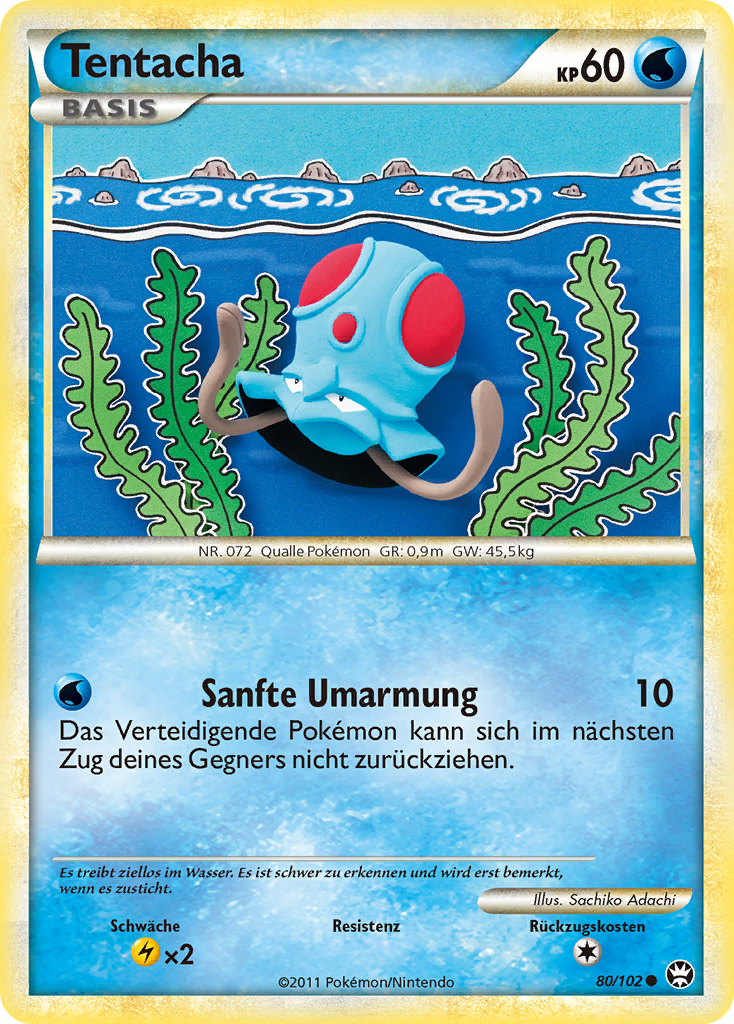 Tentacha 80 — Triumph (German Pokémon TCG card)