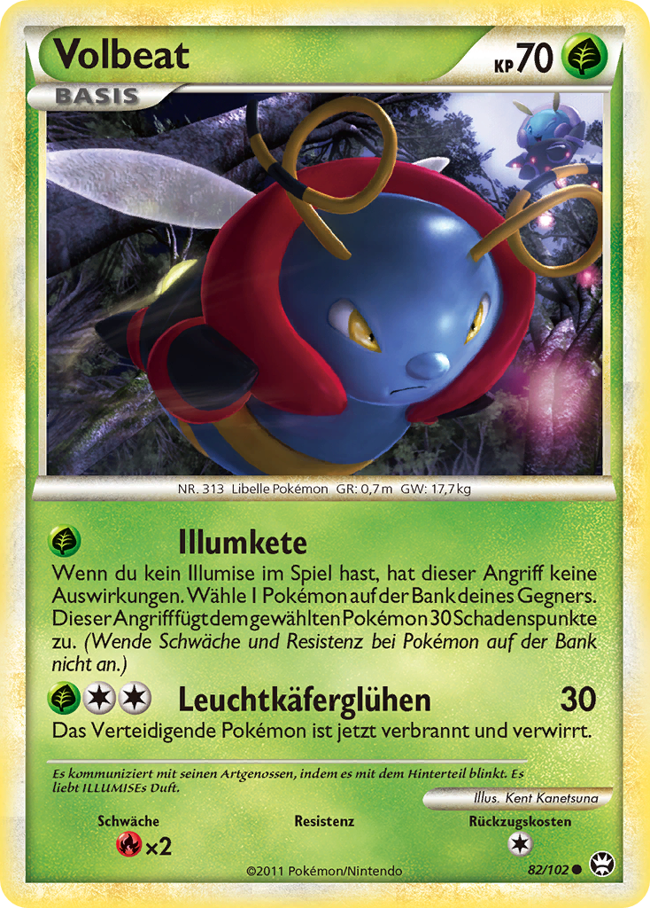 Volbeat 82 — Triumph (German Pokémon TCG card)
