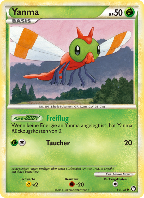 Yanma 84 — Triumph (German Pokémon TCG card)
